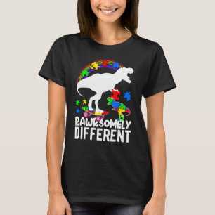 Dinosaurier Autismus Bewusstseinsfrage Rätsel ziem T-Shirt