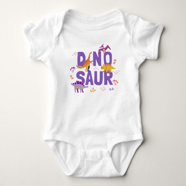 Dinosaurier Baby Strampler (Vorderseite)