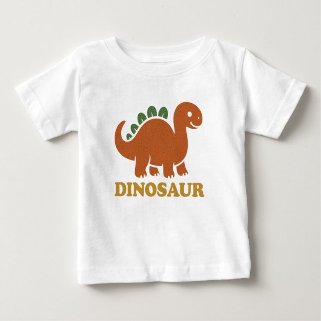 Dinosaurier! Baby T-shirt (Vorderseite)