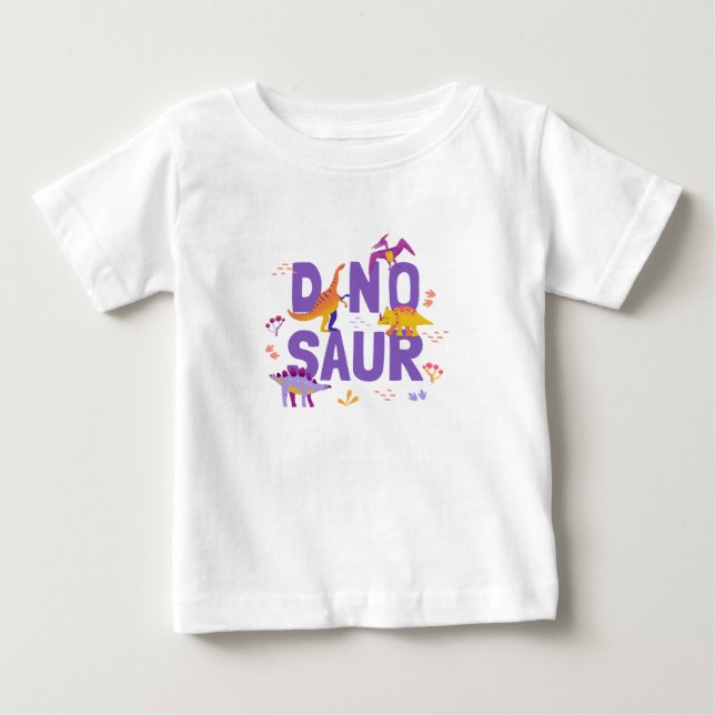 Dinosaurier Baby T-shirt (Vorderseite)