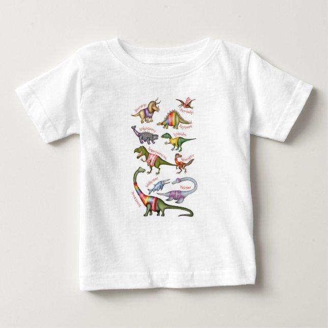 Dinosaurier-Baby-T - Shirt (Vorderseite)