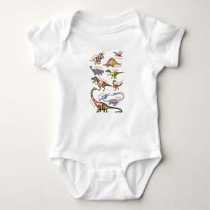 Dinosaurier-Babybodysuit Baby Strampler