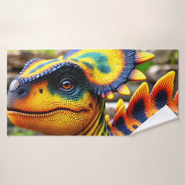 Dinosaurier Badehandtuch (Badehandtuch)