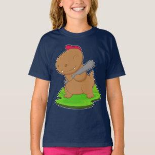 Dinosaurier Baseball Baseball-Fledermaus T-Shirt