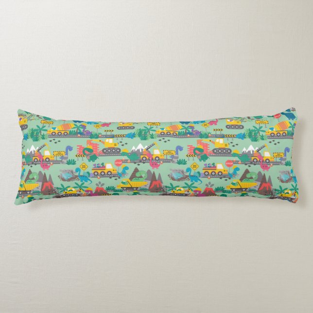 Dinosaurier-Baukids Seitenschläferkissen (Vorderseite)