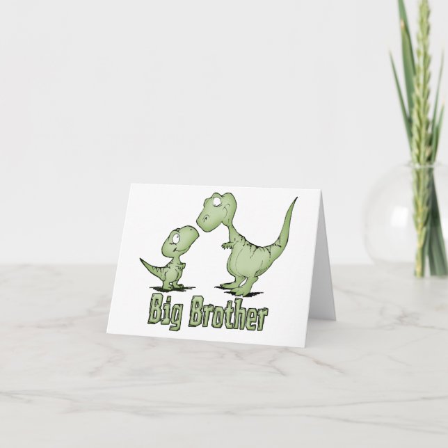 Dinosaurier Big Brother Blank Card Karte (Vorderseite)