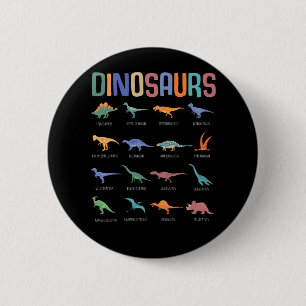 Dinosaurier Bildung Triceratops Stegosaurus Trex Button