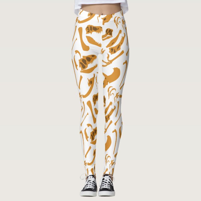 Dinosaurier Bones Leggings (Vorderseite)