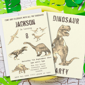 Dinosaurier Boys 8. Geburtstagsparty T Rex Roar