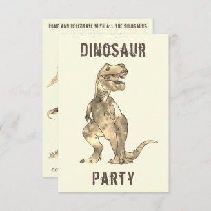 Dinosaurier Boys 8. Geburtstagsparty T Rex Roar Aq Einladung