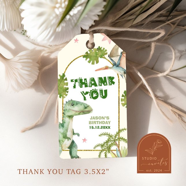 Dinosaurier Boys Geschenketiketten Geschenkanhänger (Von Creator hochgeladen)