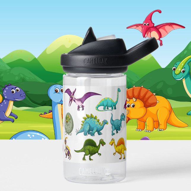 Dinosaurier Boys personalisieren Name Dable Trinkflasche (Von Creator hochgeladen)