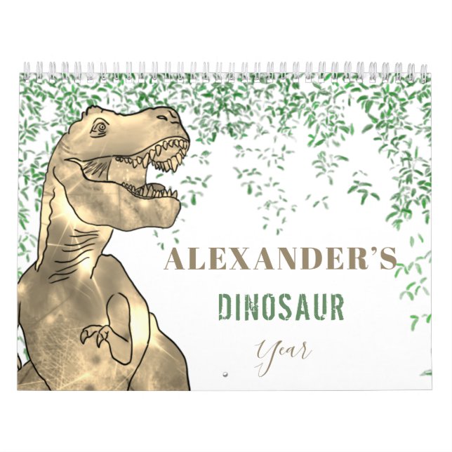 Dinosaurier Boys personalisiert Kalender (Titelbild)