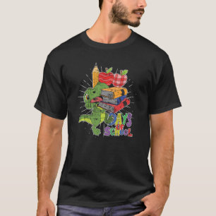 Dinosaurier Boys Rex Student Kinder 100 Tage Schul T-Shirt