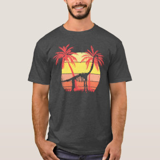 Dinosaurier Brachiosaurus Skelett Sommer Sonnenunt T-Shirt