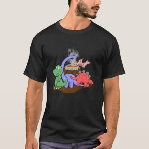 Dinosaurier Brontosaurus Stegosaurus Triceratops T-Shirt