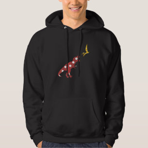 Dinosaurier Bunter Trex Retro Internationaler Punk Hoodie