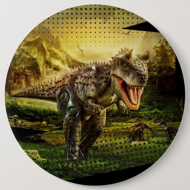 Dinosaurier Button (Vorderseite)
