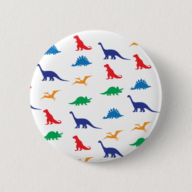 Dinosaurier Button (Vorderseite)
