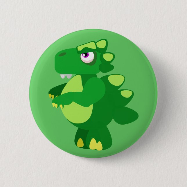 Dinosaurier Button (Vorderseite)