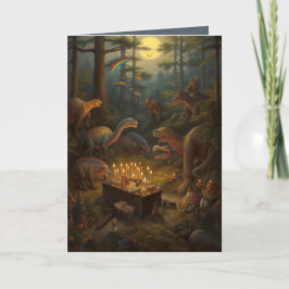 Dinosaurier Celebration Blank Card Dankeskarte