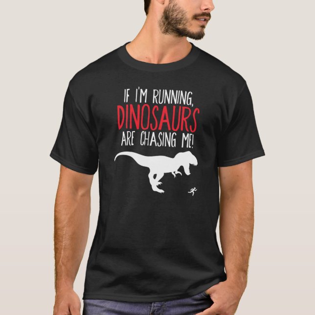 Dinosaurier Chase Me T-Shirt (Vorderseite)
