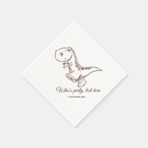 Dinosaurier, Cocktail-Papier-Servietten Serviette