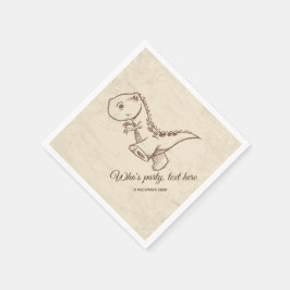 Dinosaurier, Cocktailpapier Napkins Serviette
