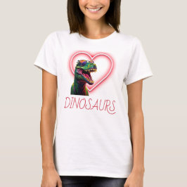 Dinosaurier Coole Liebe Dinosaurier T-Shirt