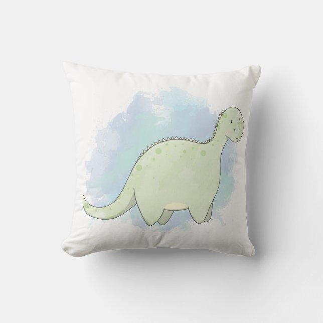 Dinosaurier Cushion - Dipladocus (Kinderzimmer, Ki Kissen (Vorderseite)