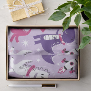 Dinosaurier, Cute Dinosaurier, Sterne, Raumschiff Seidenpapier