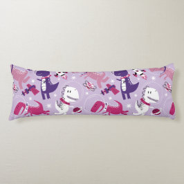 Dinosaurier, Cute Dinosaurier, Sterne, Raumschiff Seitenschläferkissen