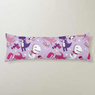 Dinosaurier, Cute Dinosaurier, Sterne, Raumschiff Seitenschläferkissen