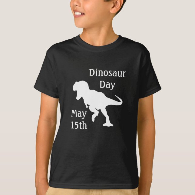 Dinosaurier Day 15. Mai Cooles Shirt für einen Kin (Vorderseite)
