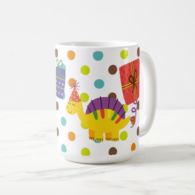 Dinosaurier Delight: Roar-iffic Coffee Tasse! Kaffeetasse (VorderseiteRechts)