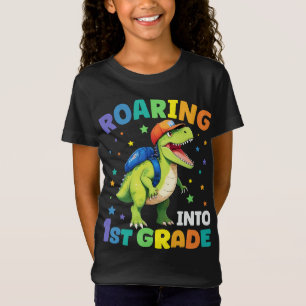 Dinosaurier der 1. Klasse, um zurück zur Schule zu T-Shirt