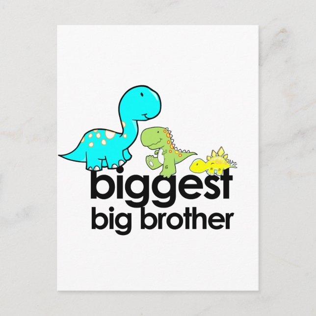 Dinosaurier der größte große Bruder Postkarte (Vorderseite)