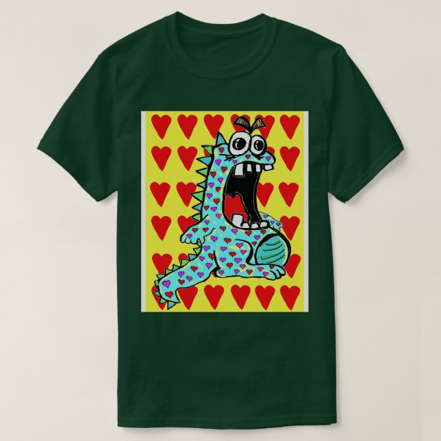 Dinosaurier der Liebe 4 T-Shirt (Design vorne)