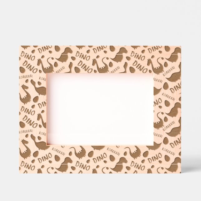 Dinosaurier Design Geätzte Rahmen (Vorderseite)