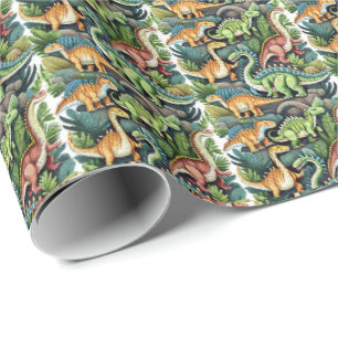 Dinosaurier Design Wrapping Paper Geschenkpapier
