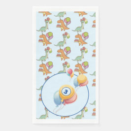 Dinosaurier Dino Party Kindergeburtstag blau lusti Serviette