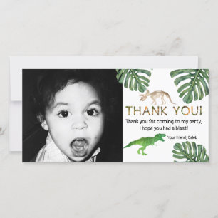 Dinosaurier! Dinosaurier-Geburtstags-Party danken Dankeskarte