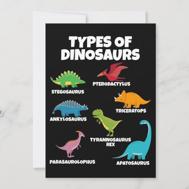 Dinosaurier Dinosaurier Lover für Kinder Einladung (Vorderseite)