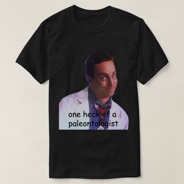 Dinosaurier dr seeker Paläontologe Vorschauhecker. T-Shirt (Design vorne)