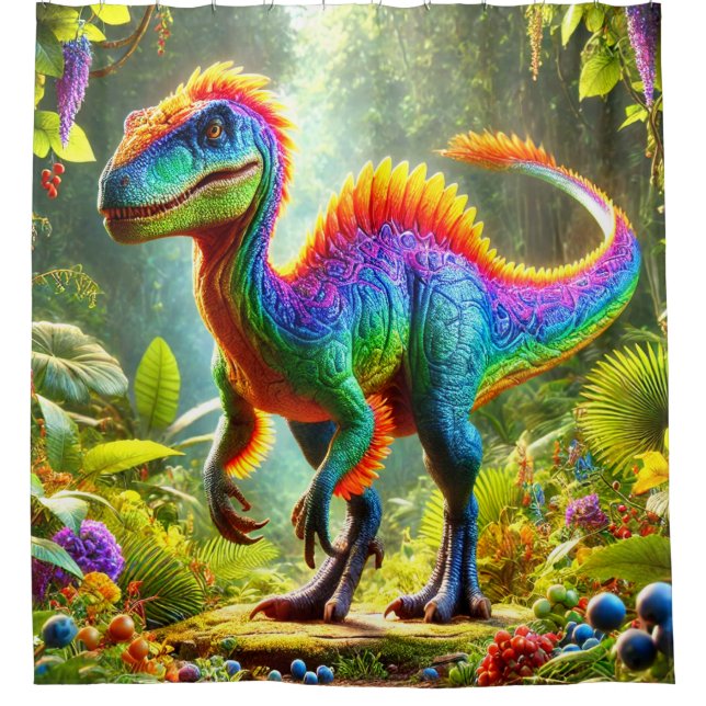 Dinosaurier Duschvorhang (Vorderseite)