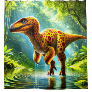 Dinosaurier Duschvorhang