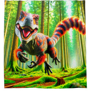 Dinosaurier Duschvorhang