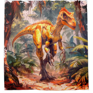 Dinosaurier Duschvorhang