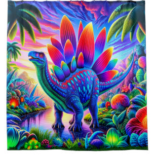 Dinosaurier Duschvorhang