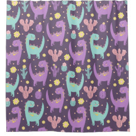 Dinosaurier Duschvorhang